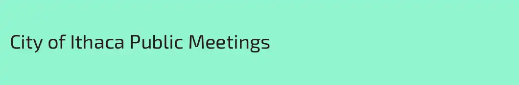 City of Ithaca Public Meetings